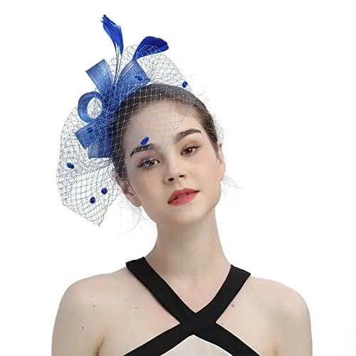 Produktbild: Loop Schal Damen Tuch Damen Leicht Schal Damen Hüte für Frauen Fascinators Damen Bow Top Hat für Tea Party Hochzeit Kirche KopftüCher Chemo Loop Schal Damen Schal Damen (BU1, One Size)