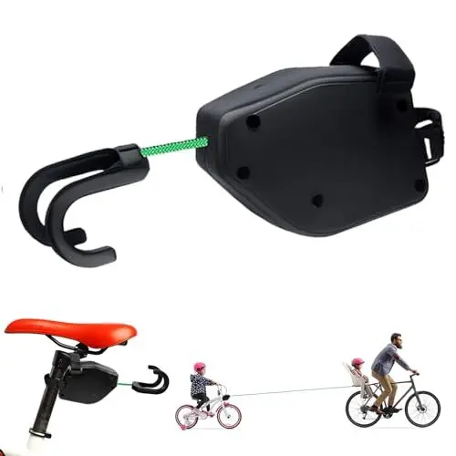 Produktbild: LOOPES Fahrrad Abschleppseil Kinder Fahrrad Abschleppseil Zugsystem Bike Trailer Abschleppsystem Eltern Kind Zugseil Abschleppseil Traktionsseil für Kinder Erwachsene Mountainbikes Fahrräder