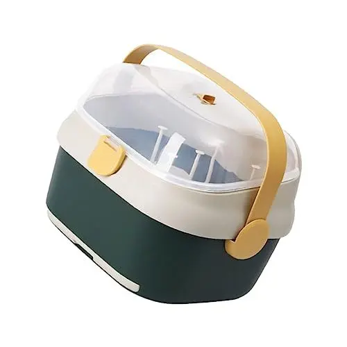 Produktbild: LOORGVEL 1stück Multifunktionale Babyflaschen-trocknungsbox Mit Deckel Staubdichter Flaschenhalter Zur Aufbewahrung Von Babypflegeprodukten Spielzeug Und Zubehör