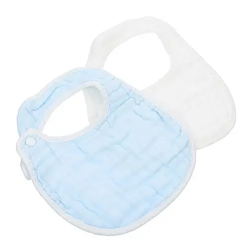 Produktbild: LOORGVEL 2stücke Lätzchen Monate Für Neugeborene Saugfähige Babylätzchen Mit Knopfdesign Atmungsaktiv Und Wasserabsorbierend