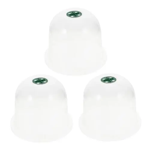 Produktbild: LOORGVEL 3stücke Gewächshaus Pflanzenschutzhaube Aus Kunststoff Transparente Kuppel Für Frostschutz Pflanzenabdeckung Und Anzucht Im Freien Für Garten Und Mini-bäume