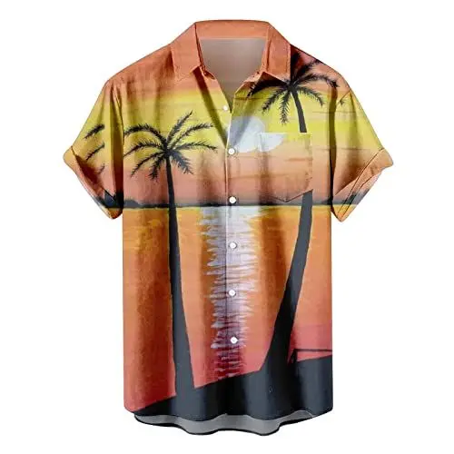 Produktbild: Loose fit Gym Shirts Women männer Hemden 3XL Hemden Herren weiß bügelfrei Hawai Hemden Seide sommerhemd Herren leicht und luftig lustige Hemden für männer Herren Kurzarmhemd Sommer