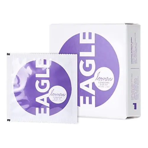 Produktbild: Loovara Kondome dünn 3 Stück - Größe 47 - Präservative für mehr Fun & Feeling beim Sex - Vegan, aus Fair Rubber, Transparent-Naturfarben mit Reservoir & Gleitmittel im 3er Pack - DIN ISO 4074
