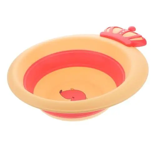 Produktbild: Yardwe Faltbares Babywaschbecken Tragbares Kinderbadewanne Zusammenklappbare Waschwanne Für Camping Outdoor Platzsparend Mehrzweck
