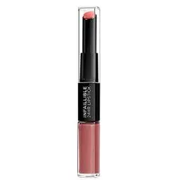 Produktbild: L'Oréal Paris 2in1 Lippenstift und Lippenpflege-Balsam für volle Lippen, 24h Halt, Infaillible 2-Step, Nr. 312 Incessant Russ, 1 x 5,6 ml