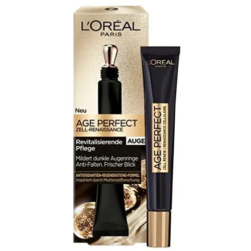 Produktbild: L'Oréal Paris Augenpflege, Anti-Aging Augencreme zur Förderung der Zellregeneration, Mit Antioxidantien Formel und Vitamin E, Age Perfect Zell Renaissance, 15 ml
