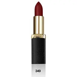 Produktbild: L'Oréal Paris Color Riche Matte 349 Paris Cherry, matter Lippenstift mit pflegenden Ölen, cremige Textur für maximalen Lippenkomfort