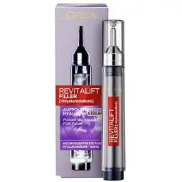 Produktbild: L'Oréal Paris Hyaluron Serum, Revitalift Filler, Anti-Aging Serum, Anti-Falten und Volumen, Mit Hyaluronsäure, 16 ml
