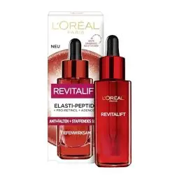 Produktbild: L'Oréal Paris Straffendes Serum für Frauen: verleiht der Haut mehr Elastizität & Straffheit & Feuchtigkeit mit Pro-Elastin & Hyaluronsäure & Adenosin, Revitalift, 1x 30ml