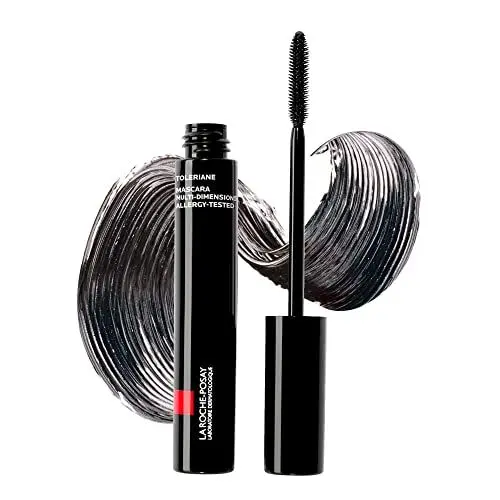 Produktbild: La Roche-Posay Toleriane Mascara Multi-Dimensions, Schützender und nicht-irritierender Mascara, Mit Arginin, Für mehr Fülle und definierte Wimpern, Bis zu 16 Stunden Halt, Farbe: Schwarz, 50 ml