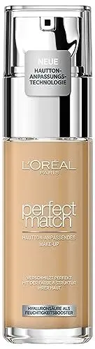 Produktbild: L'Oréal Paris Make up, Flüssige Foundation mit Hyaluron und Aloe Vera, Perfect Match Make-Up, 3.N Creamy Beige, 30 ml