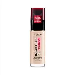 Produktbild: L'Oréal Paris Make up, Wasserfest und langanhaltend, Flüssige Foundation mit LSF 25, Infaillible 32H Fresh Wear Make-up, Nr. 15 Porcelain, 30 ml