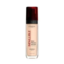 Produktbild: L'Oréal Paris Make-up, Wasserfest und langanhaltend, Flüssige Foundation mit LSF 25, Infaillible 32H Fresh Wear Make-up, 20 Neutral, 30 ml