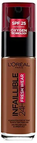 Produktbild: L'Oréal Paris Make up, Wasserfest und langanhaltend, Flüssige Foundation mit LSF 25, Infaillible 32H Fresh Wear Make-up, Nr. 380 Espresso, 30 ml