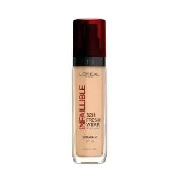 Produktbild: L'Oréal Paris Make-up, Wasserfest und langanhaltend, Flüssige Foundation mit LSF 25, Infaillible 32H Fresh Wear Make-up, Nr. 220 Sand, 30 ml