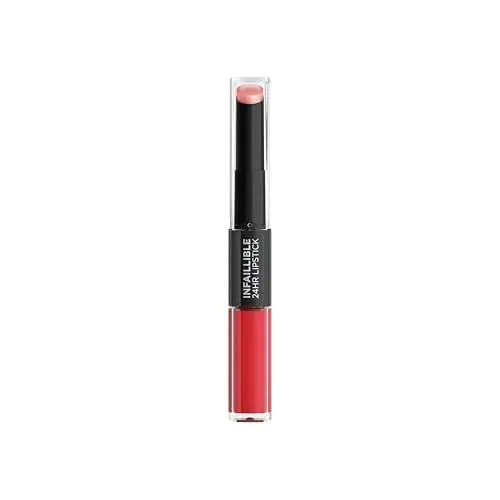 Produktbild: L'Oréal Paris Paris Lippen Make-up Infaillible Lippenstift, 506 Red Infaillible /Liquid Lipstick für 24 Stunden volle Lippen mit feuchtigkeitsspendendem Lippenpflege Balsam, 1er Pack