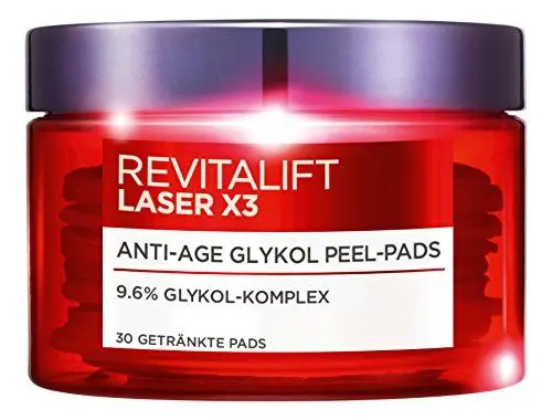 Produktbild: L'Oréal Paris RevitaLift Laser X3 Anti-Age Glykol Peel Pads, 30 ml