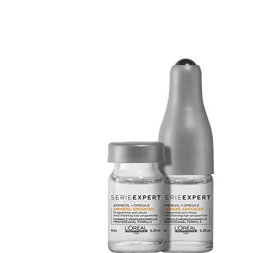 Produktbild: L'Oréal Paris Serie Expert Aminexil Advanced, Anti-Haarausfall Intensiv-Kur, Serum für dünner werdendes Haar, stimuliert Haarwachstum & pflegt die Kopfhaut, 10x6 ml