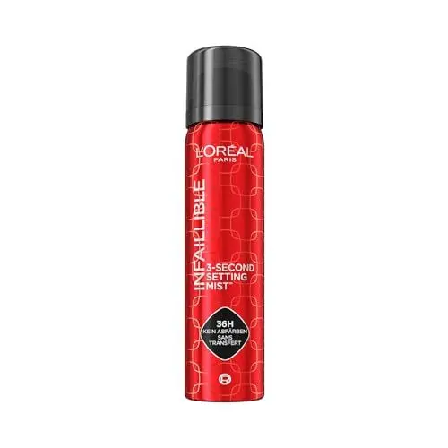 Produktbild: L'Oréal Paris Setting Spray zum Fixieren von Make up, Transferfest in 3 Sekunden, Fixier-Spray für bis zu 36 Stunden Halt, 3-Second Setting Mist, 1 x 75 ml