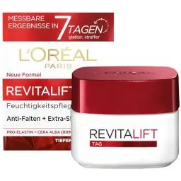 Produktbild: L'Oréal Paris Tagespflege, Revitalift, Anti-Aging Gesichtspflege, Anti-Falten und Extra-Straffheit, Pro-Elastin und Bienenwachs, 50 ml