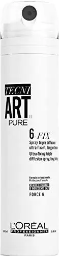 Produktbild: L'Oréal Paris Tecni.ART 6-Fix, Haarspray mit extra starkem Halt, starke Fixierung ohne Rückstände, für langen Halt, Haarstylingprodukt, 200 ml