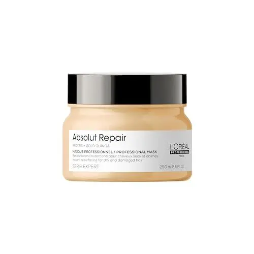 Produktbild: L'Oréal Professionnel Reparierende Haarmaske für strapaziertes und trockenes Haar, Mit Quinoa, Serie Expert, Absolut Repair Maske, 250 ml