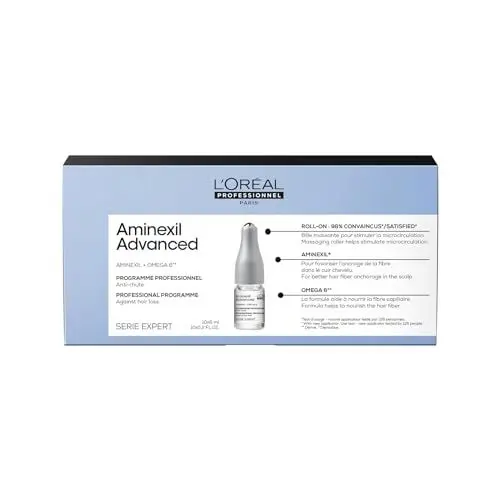 Produktbild: L'Oréal Professionnel Stimulierendes Kopfhaut-Serum gegen nicht krankheitsbedingten Haarausfall, Mit Omega-6, Serie Expert, Aminexil Advanced, 42 x 6 ml