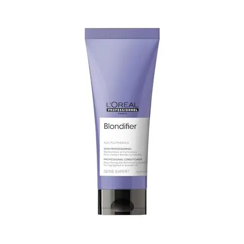 Produktbild: L'Oréal Professionnel | Nährende Spülung für blondes und blondiertes Haar, Açaibeeren-Extrakt, Serie Expert, Blondifier Conditioner, 200 ml