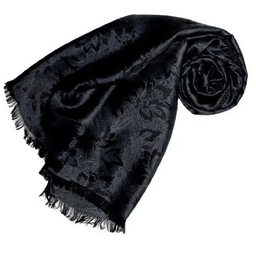Produktbild: Lorenzo Cana Damen Schal Tuch elegant gewebt in Damast Webung florales Paisleymuster aus Viskose mit Seide 55 cm x 190 cm