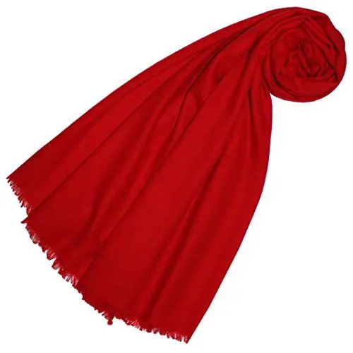 Produktbild: Lorenzo Cana Damenschal Schaltuch 100% Kaschmir leicht kuschelweich Kaschmirschal Kaschmirtuch Kaschmirpashmina einfarbig rot red 7829911