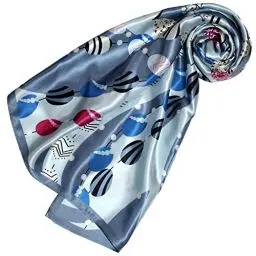 Produktbild: Lorenzo Cana Luxus Damen Seidentuch aufwändig bedruckt Tuch 100% Seide 90 cm x 90 cm harmonische Farben Damentuch Schaltuch 89157