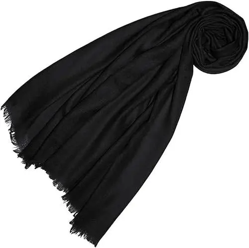 Produktbild: Lorenzo Cana Pashmina Damen Schal Schaltuch 100% Kaschmir Kaschmirschal Kaschmirtuch Schwarz 7831777