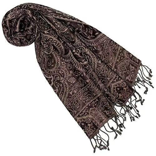 Produktbild: Lorenzo Cana - Damen Schal aus weicher Wolle vom Merinolamm Paisley Muster bunt mehrfarbig 35 cm x 160 cm Frauen Wollschal Wolltuch Damenschal 7840177