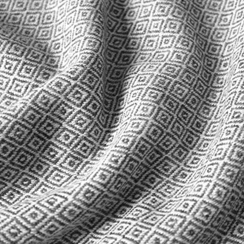 Produktbild: Lorenzo Cana - Luxus Kaschmirdecke, 100% Kaschmir, flauschig weiche Wohndecke,grau weiß, Decke handgewebt Sofadecke Wolldecke - 96175