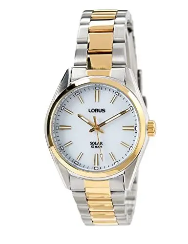 Produktbild: Lorus Herren-Uhr Solar Goldauflage mit Metallband RY506AX9