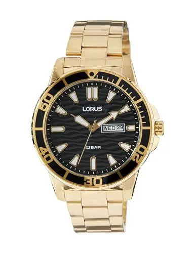 Produktbild: Lorus Herren Analog Quarz Uhr mit Metall Armband RH362AX9