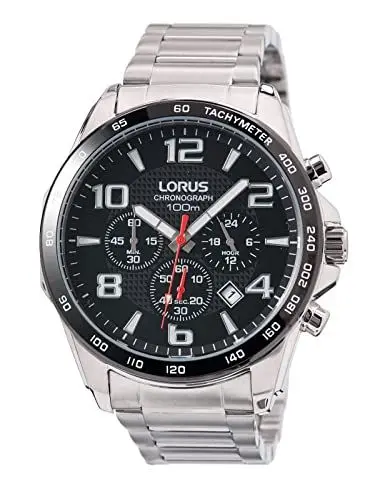 Produktbild: Lorus Sport Herren-Uhr Chronograph Edelstahl mit Metallband RT351CX9