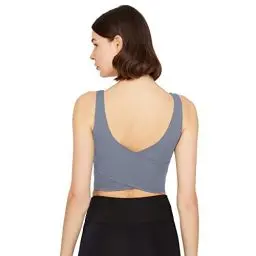 Produktbild: LOS OJOS Crop Tops Damen - Medium Support gepolsterter Sport-BH, Tank Tops für Frauen
