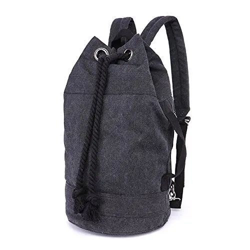 Produktbild: LOSMILE Rucksäcke Damen Herren Daypacks Seesack Leinwand Rucksack Canvas Reisetaschen Umhängetasche Weekender Schultertaschen.