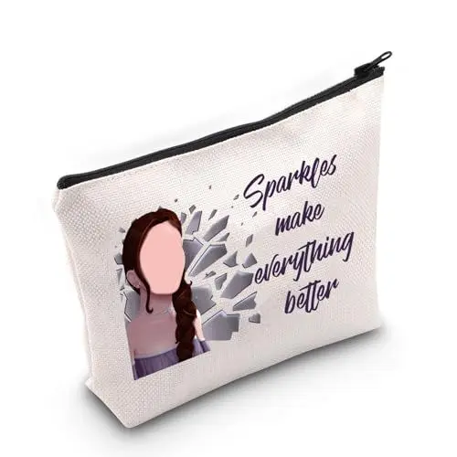 Produktbild: Lost Cities Bookish Kosmetiktasche Kulturbeutel Keeper of The Lost Gift Sparkles Make Everything Better Make-up-Tasche, beige, M