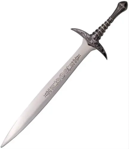 Produktbild: LOTR Hobbit Brieföffner Schwert - kleines Schwert - Schwertminiatur - Schreibtisch Gadget - Paper Knife - Messer festehende Klinge