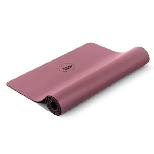 Produktbild: LOTUSCRAFTS® Yogamatte rutschfest, aus Naturkautschuk, universell einsetzbar als Yoga Matte, Sportmatte, Gymnastikmatte, Fitnessmatte, Yoga Mat, Matte Sport, Trainingsmatte (Aubergine)