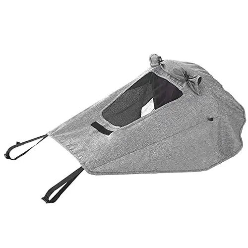Produktbild: Lotvic Sonnensegel Kinderwagen, Verstellbar Universal Kinderwagen Sonnensegel mit UV Schutz 50+und Wasserdicht, Sonnenschutz Buggy Baby Wasserdicht mit Sichtfenster und extra breite Schattenflügel
