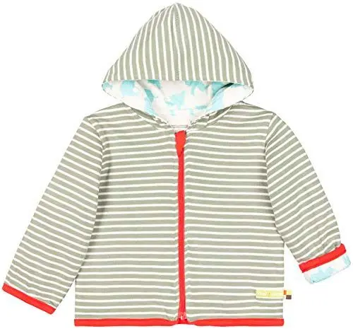 Produktbild: loud + proud Unisex Baby Wendejacke mit Kapuze, aus Bio Baumwolle, GOTS zertiziziert, Grün (Olive Oli), 80 (Herstellergröße: 74/80)