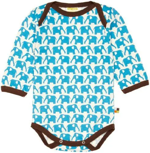 Produktbild: loud + proud Unisex - Baby Body, Tierdruck 202, Gr. 86/92, Türkis (Aqua)