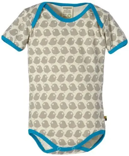 Produktbild: loud + proud Unisex - Baby Body, Tierdruck 201, Gr. 50/56, Grau (Stone)