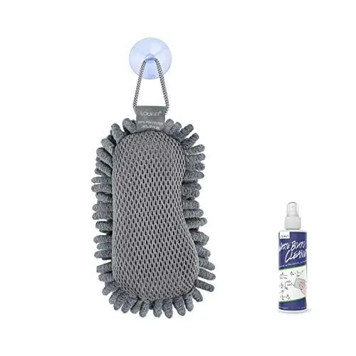 Produktbild: LOUKIN Shag trocken abwischbarer Radiergummi, Glasplatten-Radierer, für Klassenzimmer, Zuhause und Büro (1 kostenlose 100ml Whiteboard-Reiniger im Lieferumfang enthalten)