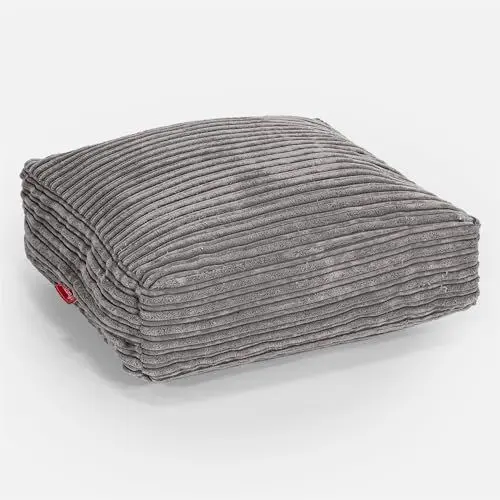 Produktbild: Lounge Pug Bodenkissen Cord Schiefergrau Zierkissen Sofakissen Dekokissen