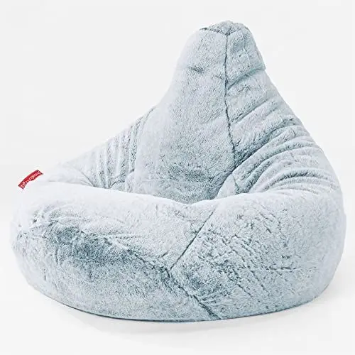 Produktbild: Lounge Pug, Gaming Sitzsack Sessel, Kaninchen Kunstfell Pastellblau