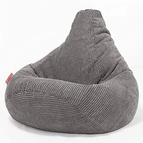 Produktbild: Lounge Pug, Gaming Sitzsack Sessel, Pom-Pom Anthrazit